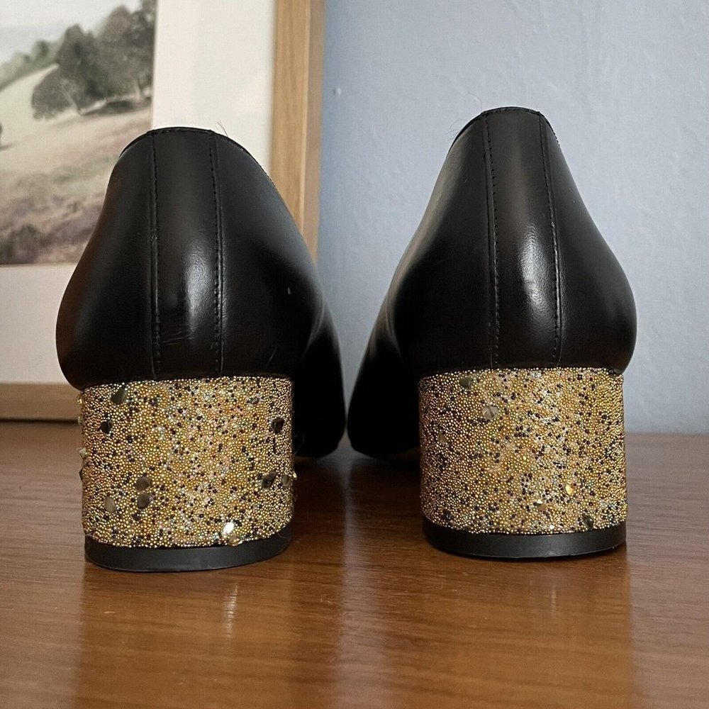 Anthropologie Miista Taissa Heels Pumps Black Size 39 - Picture 5 of 11
